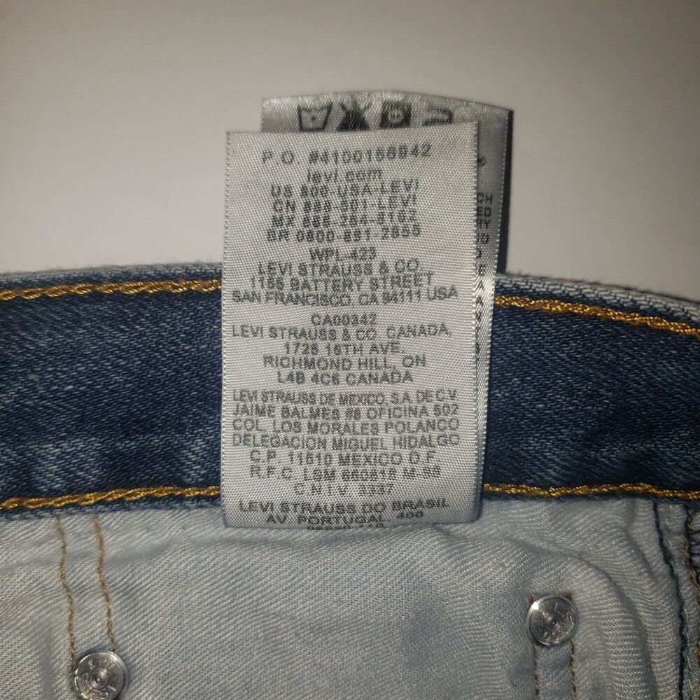LEVIS 550 W42 L32  Denim Blue Jeans Mens Size 42 X 32 - Picture 6 of 7